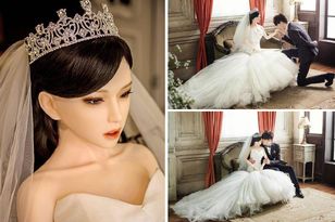 man who married sex doll Weird Wedding Facts: Man Marries Blow Up Doll main image 0