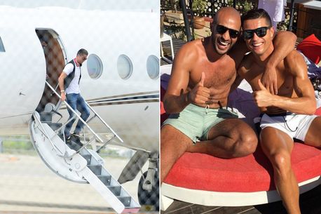 Ronaldo-with-Badr-Hari-and-jet