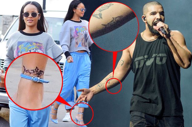 Rihanna-and-Drake-with-matching-tattoos-MAIN
