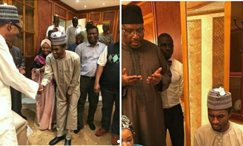 Image result for Aisha Buhari celebrates son’s return from medical trip